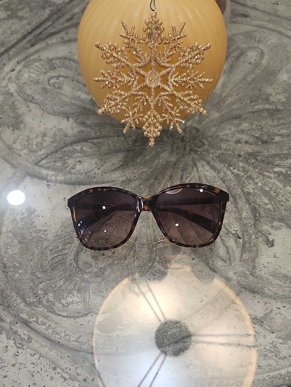 Armani Exchange Women's Brown Tortoise Sunglasses AX185/s